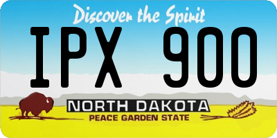 ND license plate IPX900