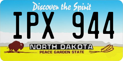 ND license plate IPX944