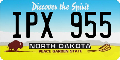 ND license plate IPX955