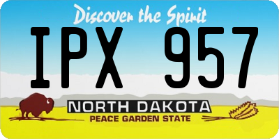 ND license plate IPX957