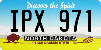 ND license plate IPX971