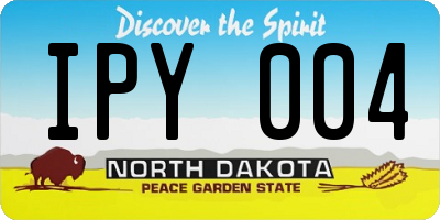 ND license plate IPY004