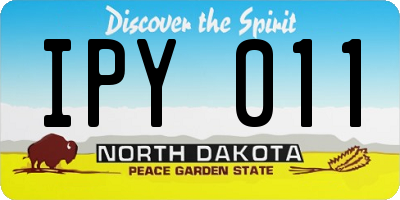 ND license plate IPY011