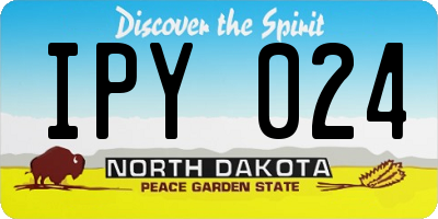 ND license plate IPY024