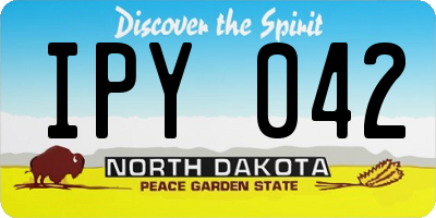 ND license plate IPY042