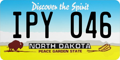 ND license plate IPY046