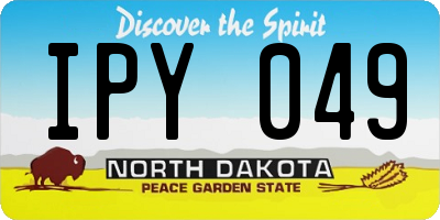 ND license plate IPY049