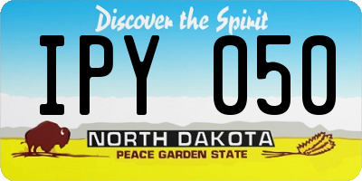 ND license plate IPY050