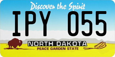ND license plate IPY055