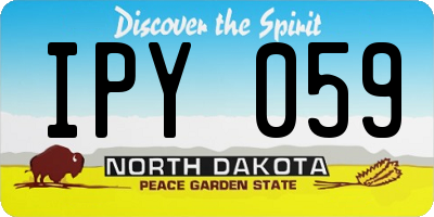 ND license plate IPY059