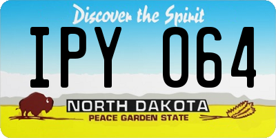 ND license plate IPY064