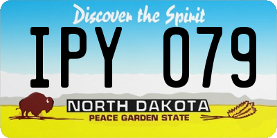 ND license plate IPY079