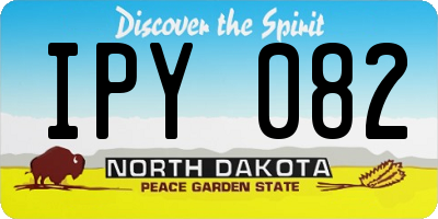 ND license plate IPY082