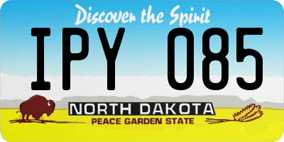 ND license plate IPY085