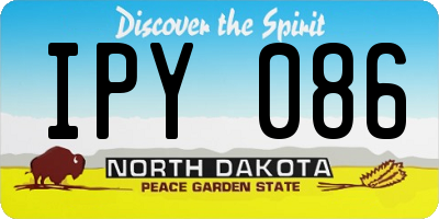 ND license plate IPY086