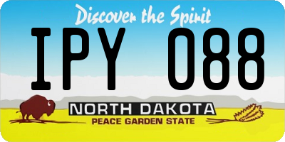 ND license plate IPY088