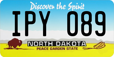 ND license plate IPY089