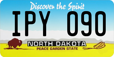 ND license plate IPY090