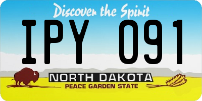 ND license plate IPY091