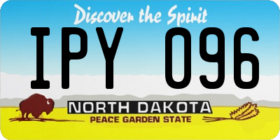 ND license plate IPY096