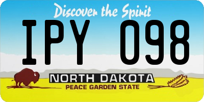 ND license plate IPY098