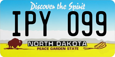 ND license plate IPY099