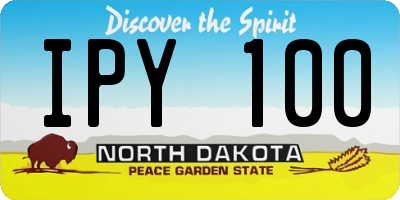 ND license plate IPY100