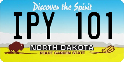 ND license plate IPY101