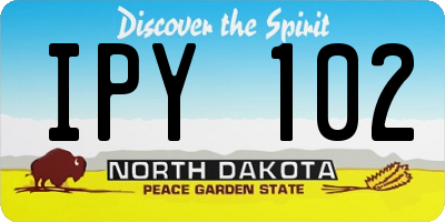 ND license plate IPY102