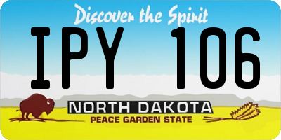 ND license plate IPY106