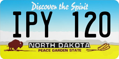 ND license plate IPY120
