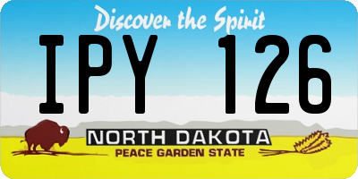 ND license plate IPY126