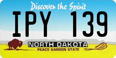 ND license plate IPY139