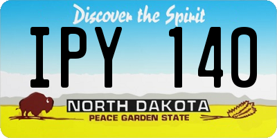 ND license plate IPY140