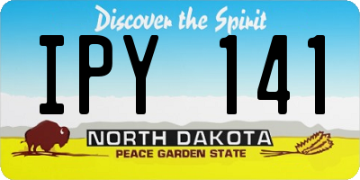 ND license plate IPY141