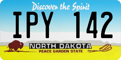ND license plate IPY142