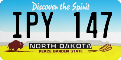 ND license plate IPY147