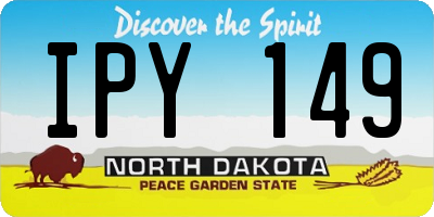 ND license plate IPY149