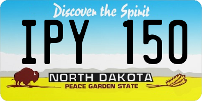 ND license plate IPY150