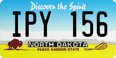 ND license plate IPY156
