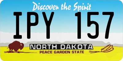 ND license plate IPY157