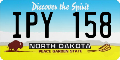 ND license plate IPY158