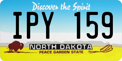 ND license plate IPY159
