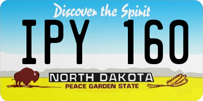ND license plate IPY160