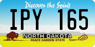 ND license plate IPY165