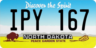 ND license plate IPY167