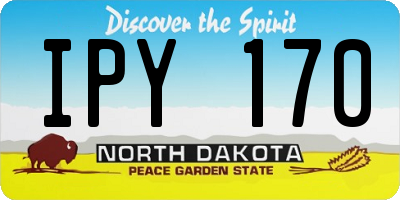 ND license plate IPY170
