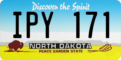 ND license plate IPY171