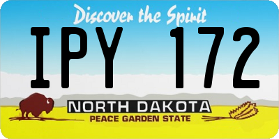 ND license plate IPY172
