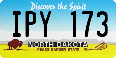 ND license plate IPY173